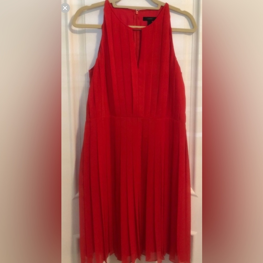 Like NEW J Crew Red Orange Poppy Party Cocktail Dress